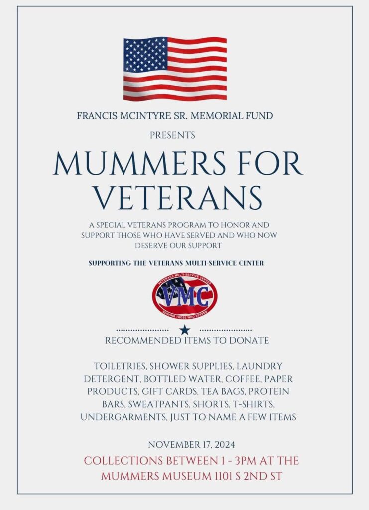 Mummers For Veterans Flyer